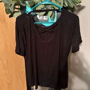 Cute cross cross top